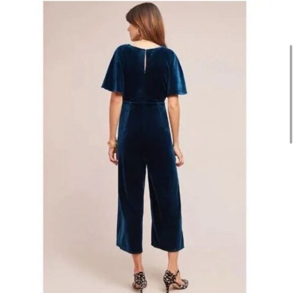 Greylin Luna Velvet Jumpsuit Anthropologie size Small holiday outfit - Picture 7 of 9